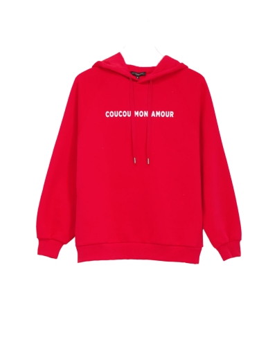 My Jewellery AU REVOIR HOODIE ROOD 