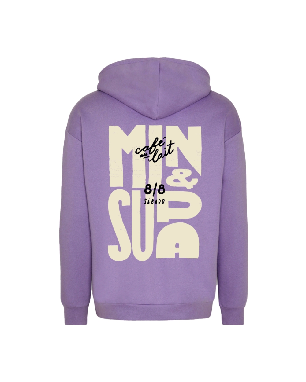 HOODIE CAFE AU LAIT LILA