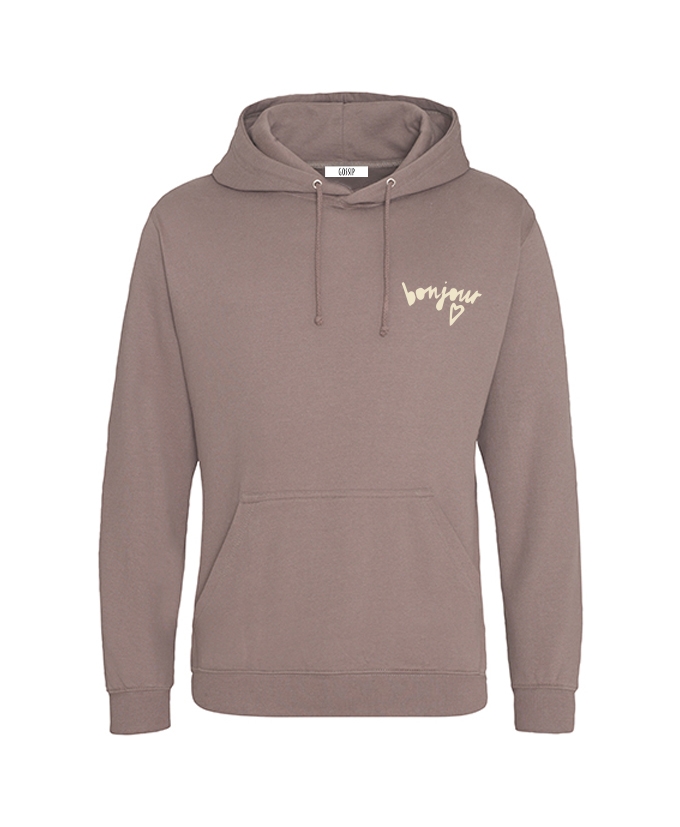 HOODIE CAFE AU LAIT BRUIN