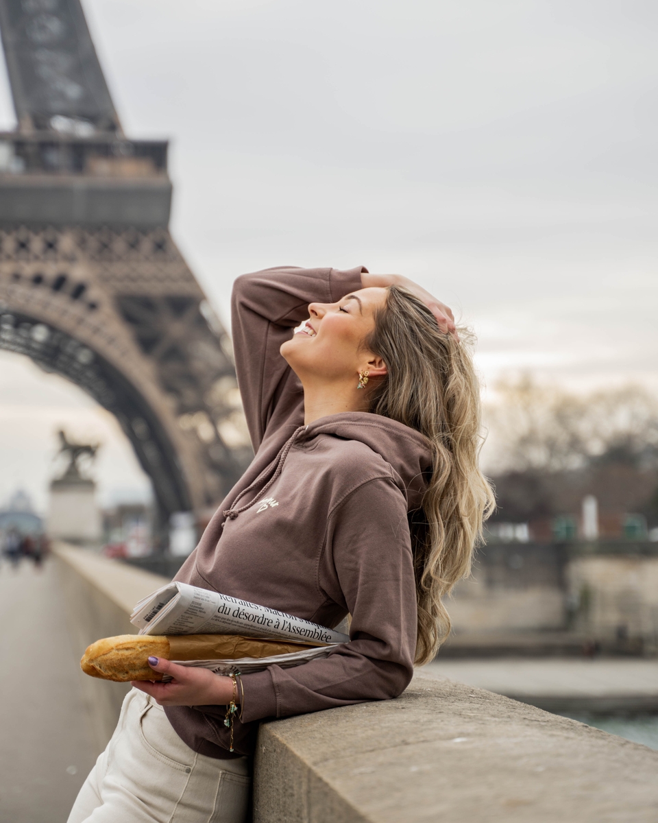 HOODIE CAFE AU LAIT BRUIN