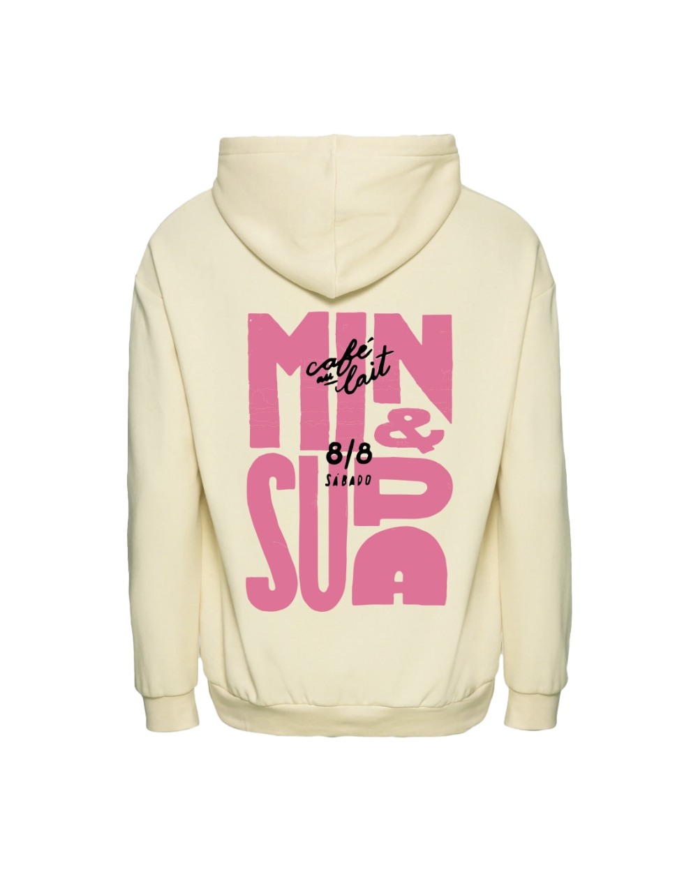 HOODIE CAFE AU LAIT ECRU