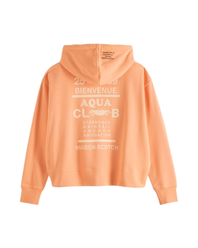 LOOSE FIT HOODIE WITH GRAPHIC AT BACK