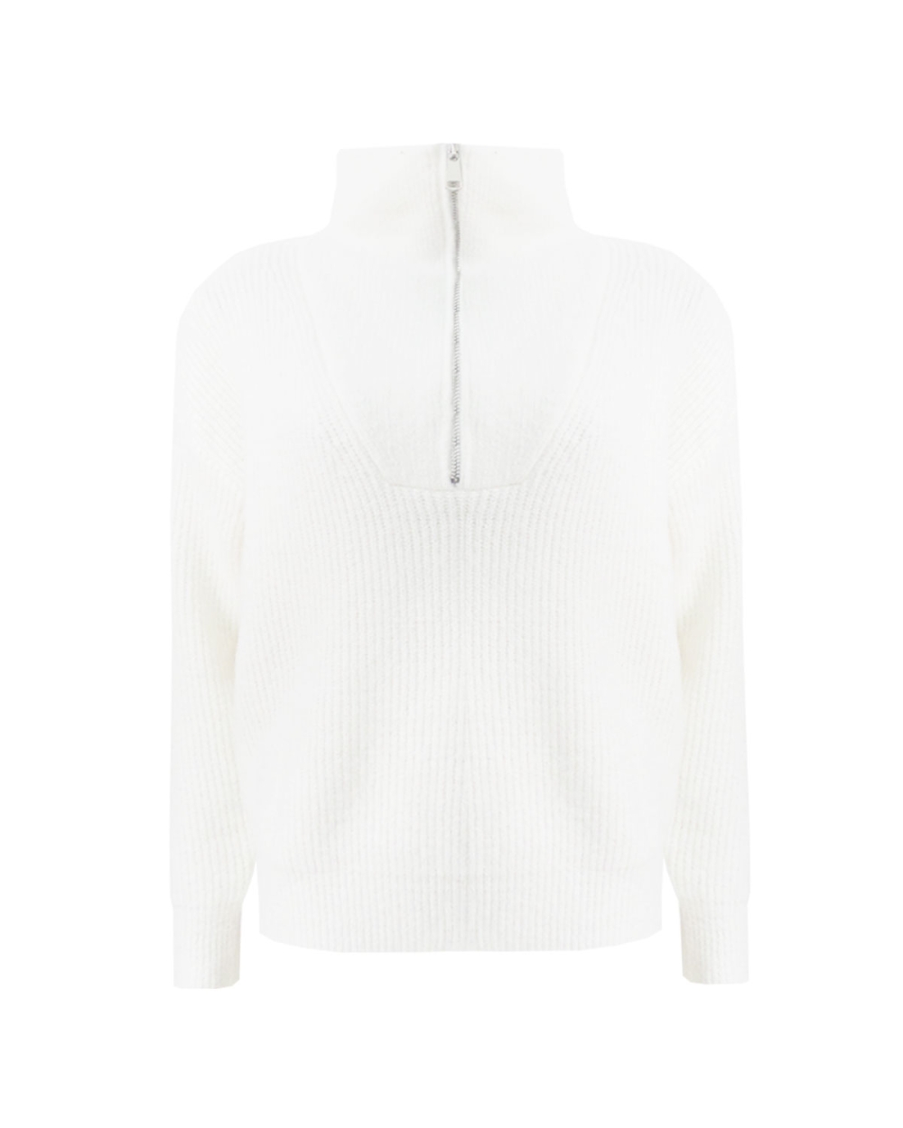 ZIPPER SWEATER OFF WHITE