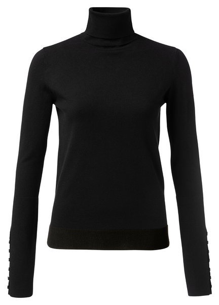 HIGH NECK SWEATER MET KNOPEN