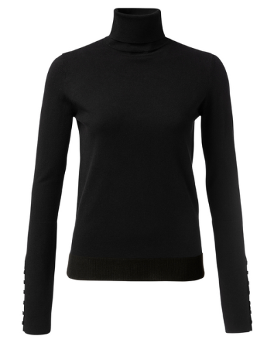 YAYA HIGH NECK SWEATER MET KNOPEN