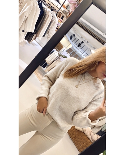 YAYA BOXY SWEATER WITH LONG SLEEVES
