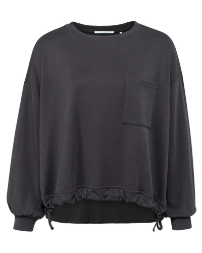 YAYA SWEATER MET ZAK EN TREKKOORD 