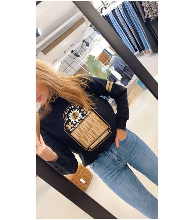 REGULAR-FIT SWEATER MET PRINT
