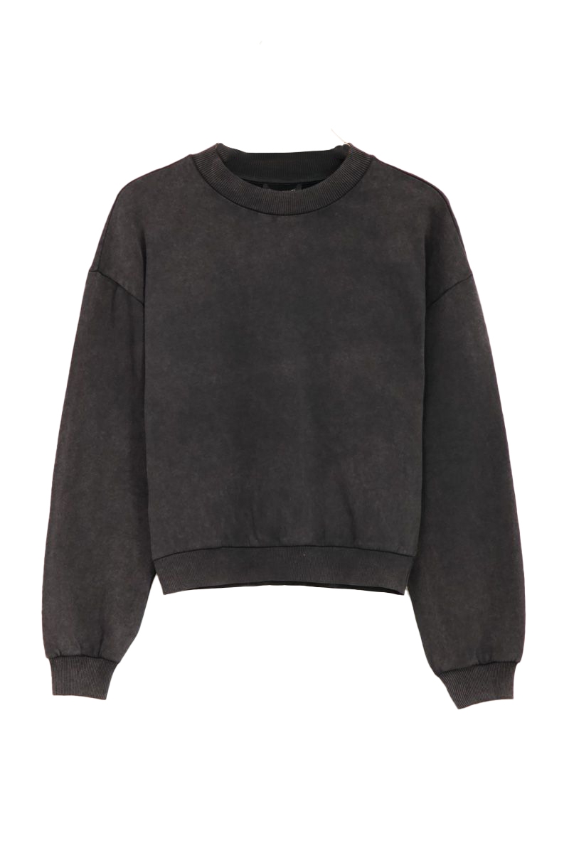 DONKERGRIJZE SWEATER AMOUREUX