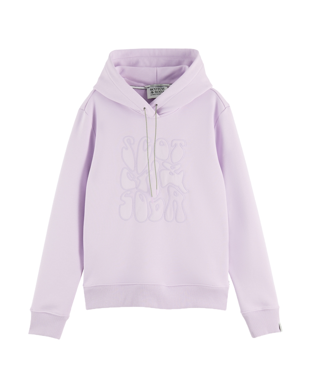 HOODIE MET ARTWORK LILA