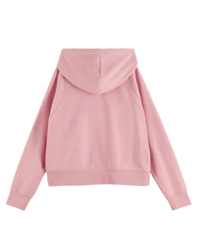 RELAXED FIT RAGLAN CROPPED HOODIE