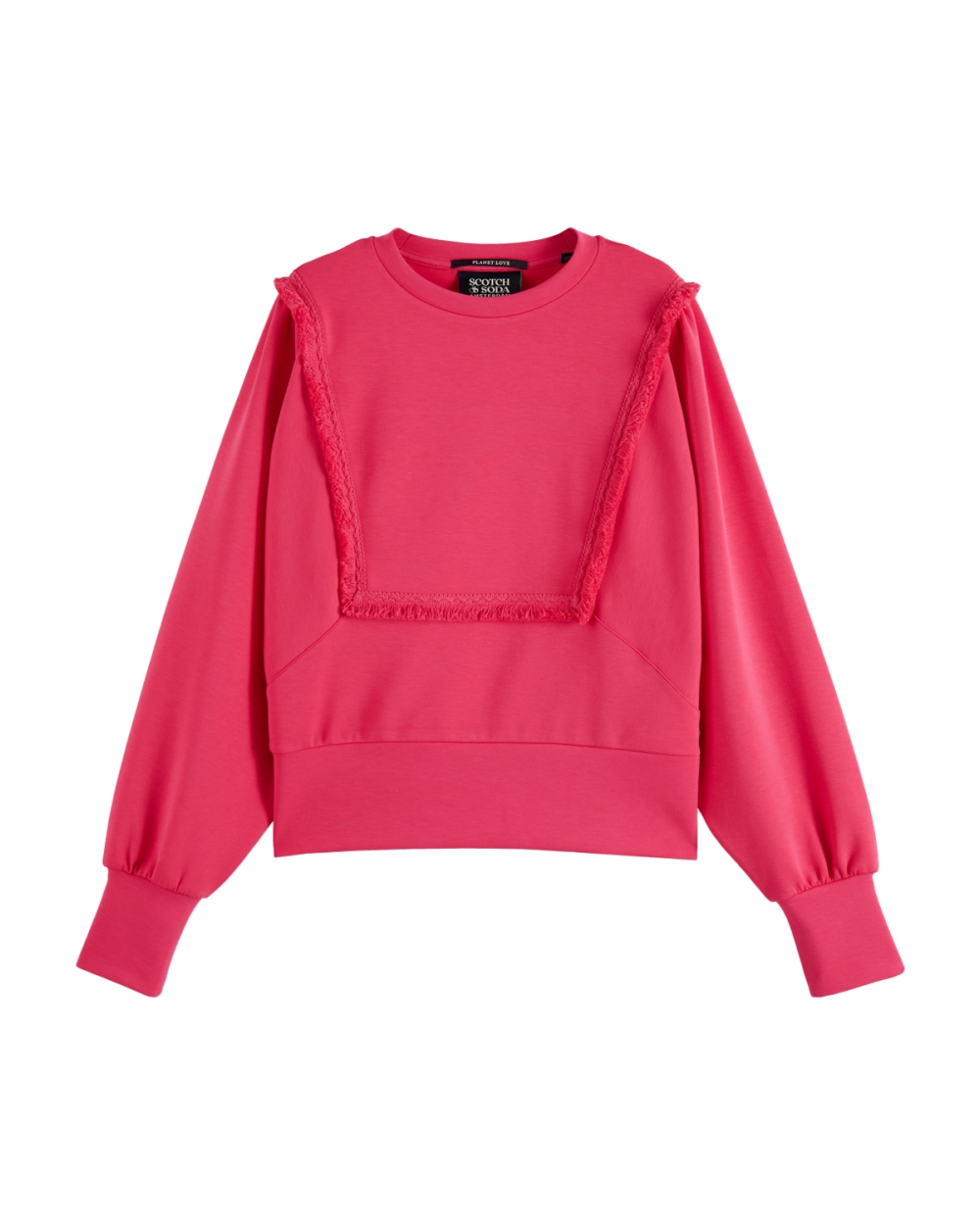 OVERSIZED FRINGE SWEATER ROZE