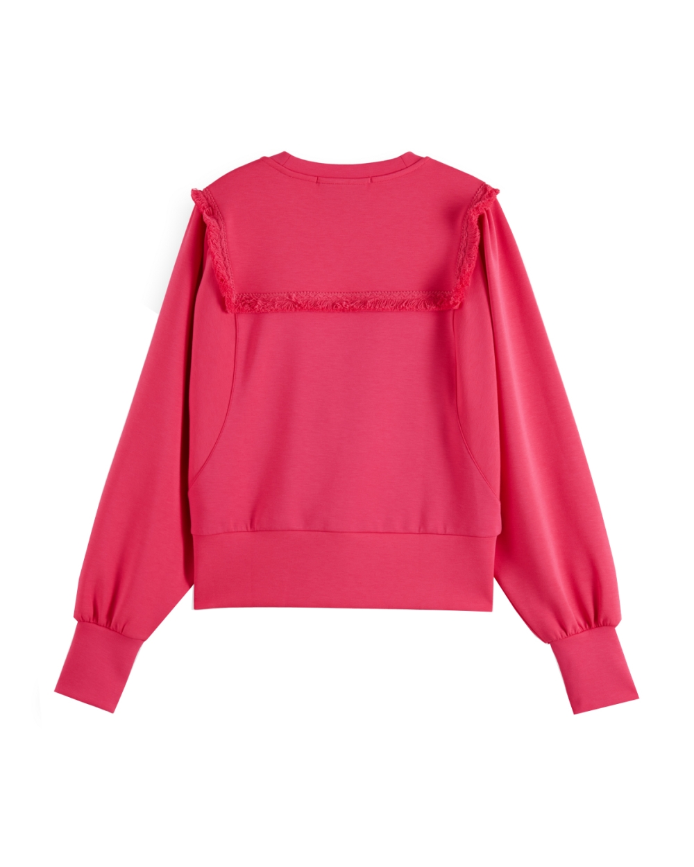 OVERSIZED FRINGE SWEATER ROZE