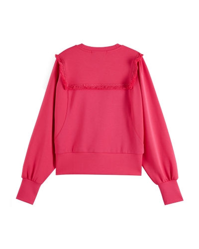 OVERSIZED FRINGE SWEATER ROZE