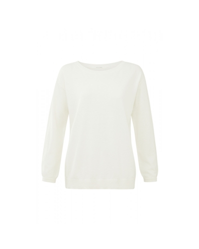 BOATNECK SWEATER  WOOL WHITE