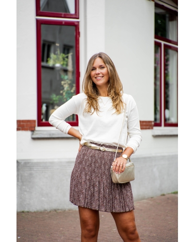 BOATNECK SWEATER  WOOL WHITE