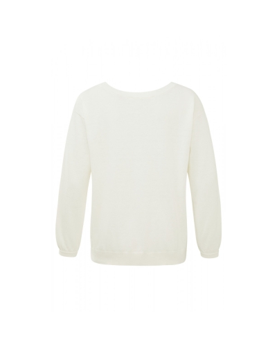 BOATNECK SWEATER  WOOL WHITE
