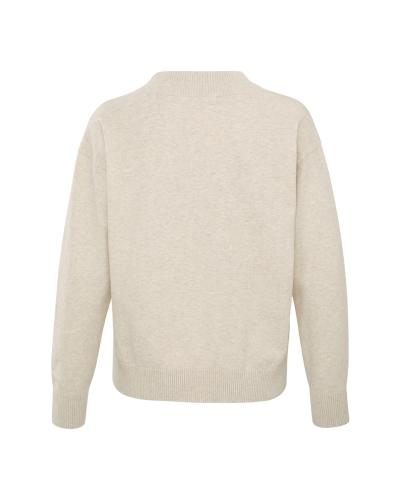 V-HALS SWEATER BEIGE