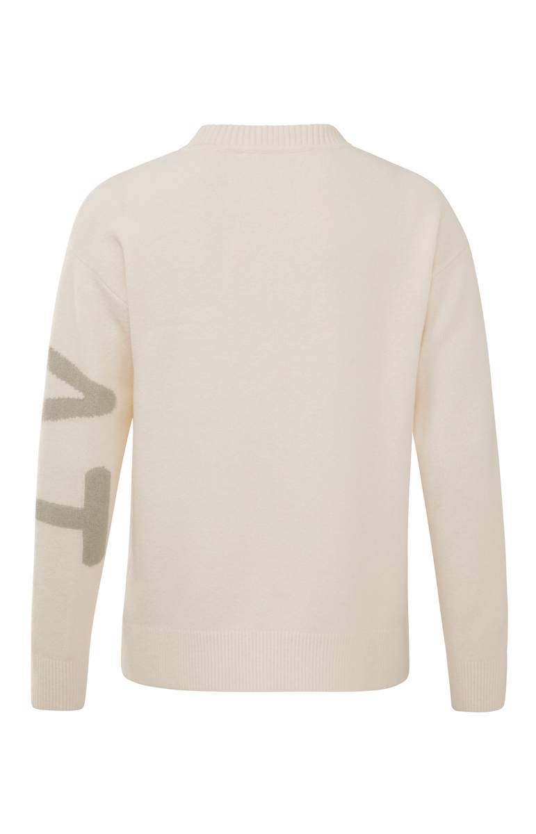 SWEATER WITH TEXT ARTWORK LICHT ROZE