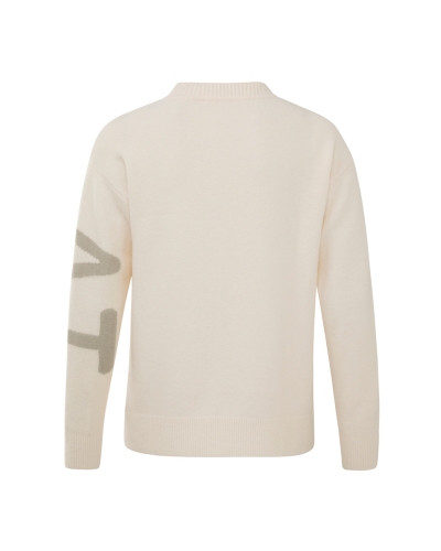 SWEATER WITH TEXT ARTWORK LICHT ROZE