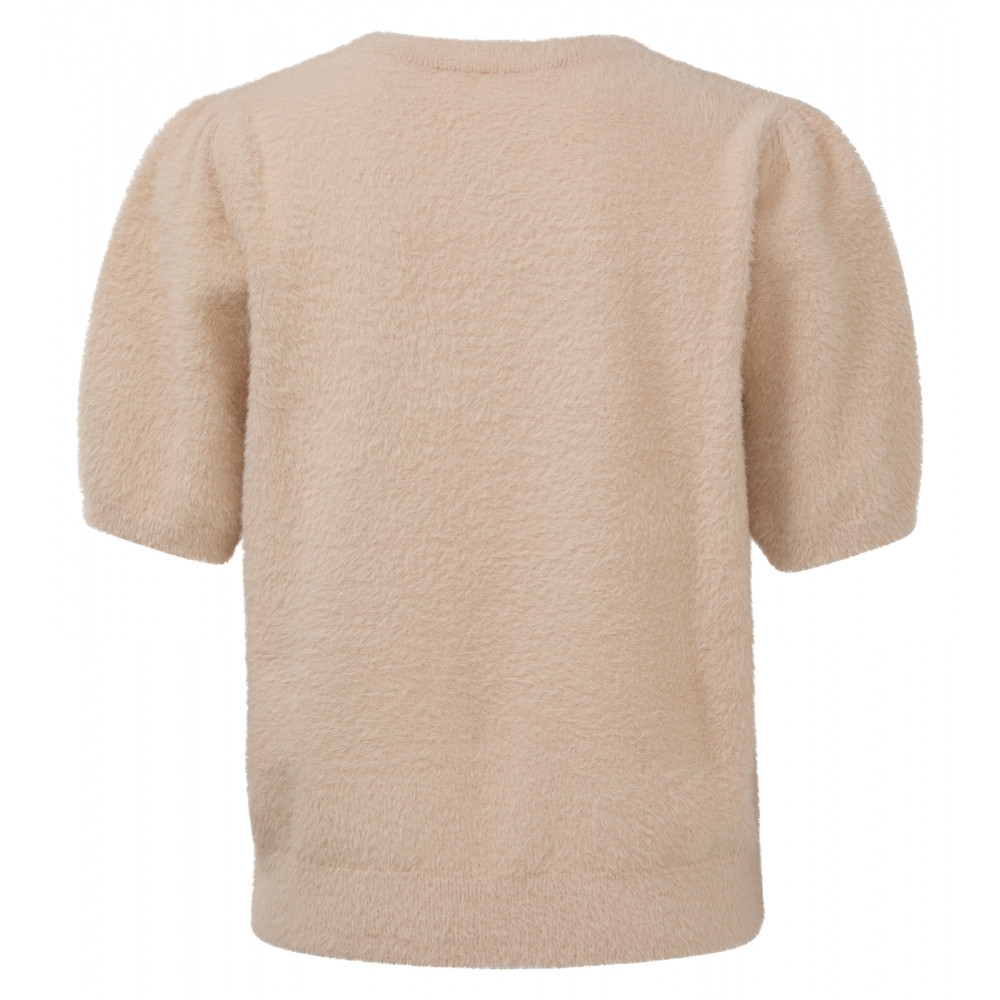 FLUFFY YARN SWEATER BEIGE