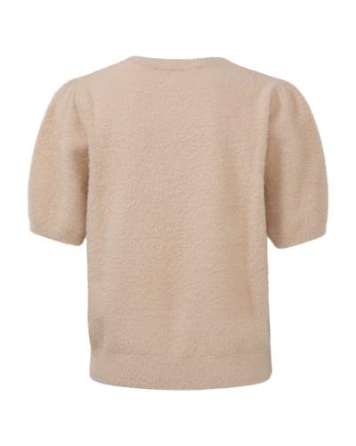 FLUFFY YARN SWEATER BEIGE