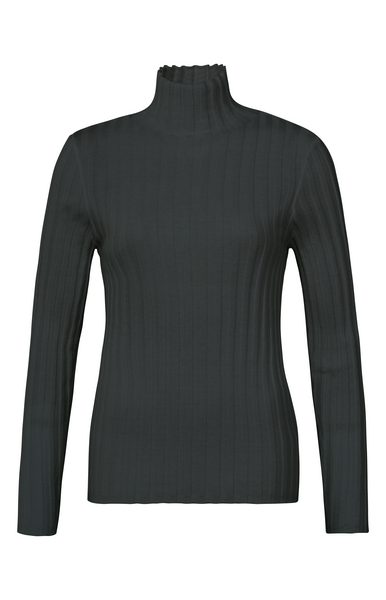 RIB SWEATER WITH CLOSE-FIT