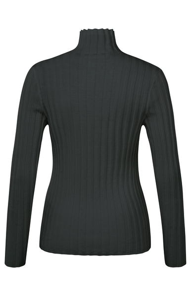 RIB SWEATER WITH CLOSE-FIT