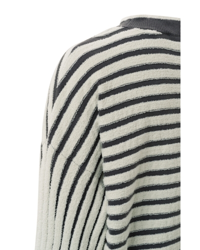 YAYA STRIPE SWEATER LS