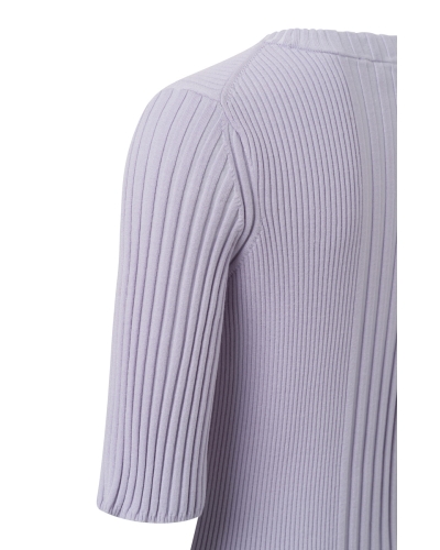 YAYA TWO TONE RIB TOP LILA
