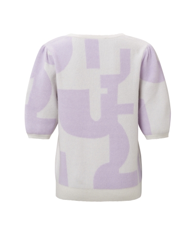 YAYA PRINT JACQUARD TRUI