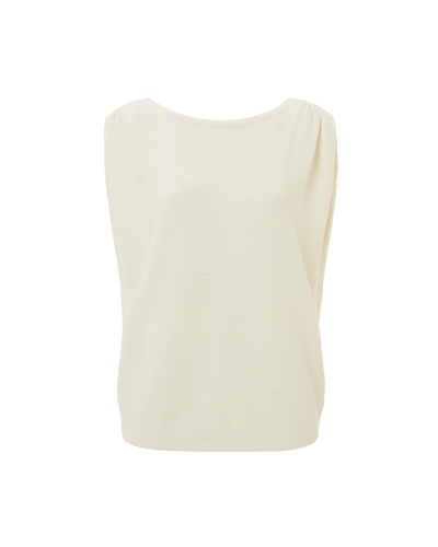 MOUWLOZE TRUI MET KNOOPJES OFF WHITE