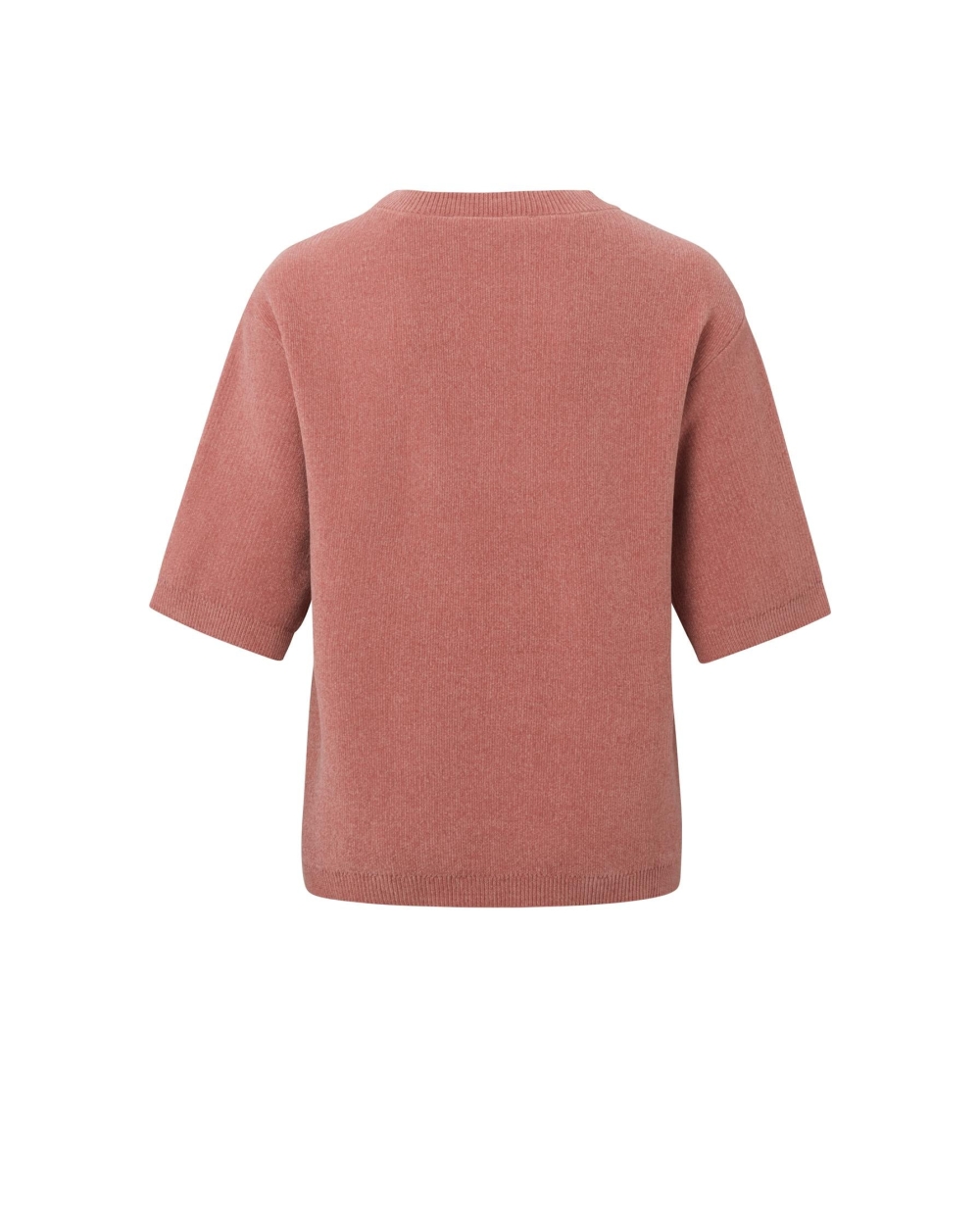 YAYA CHENILLE T-SHIRT SWEATER BRICK DUST RED