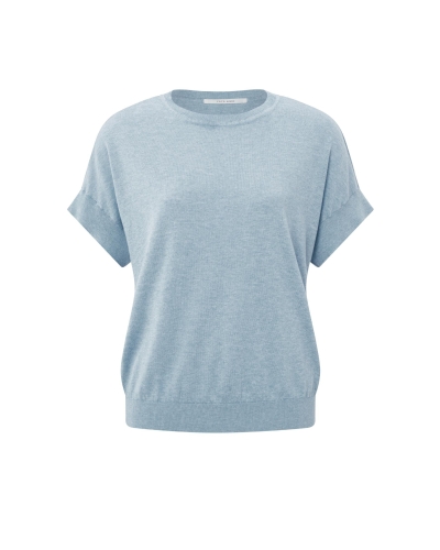 YAYA CREWNECK SWEATER SS BLAUW 