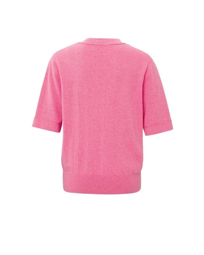 SWEATER WITH BOMBERCOLLAR ROZE 