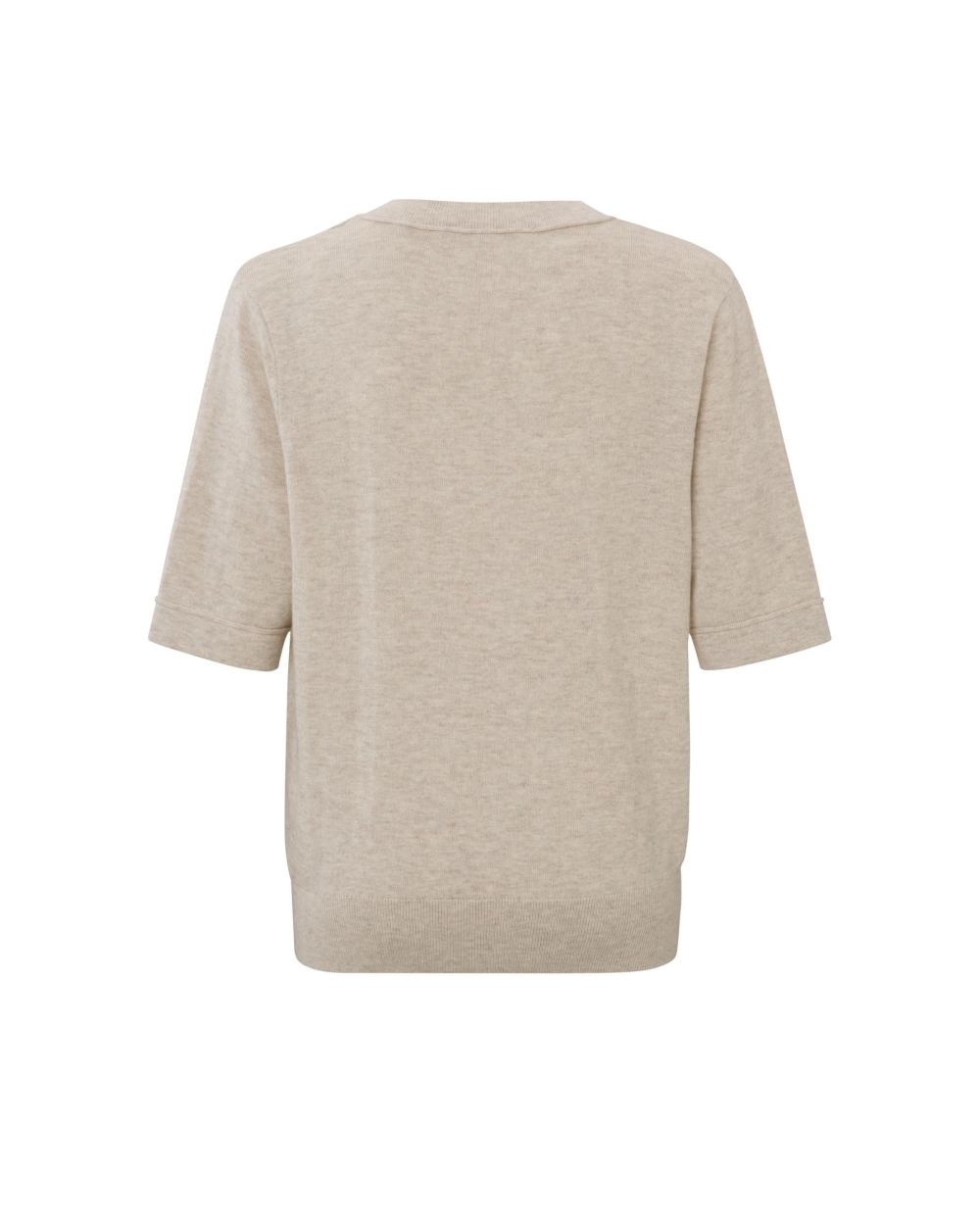 YAYA SWEATER WITH BOMBERCOLLAR BEIGE