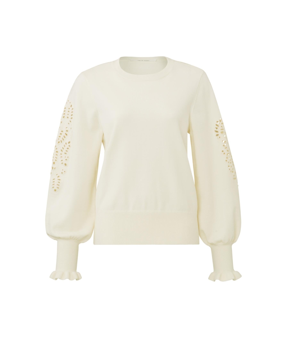 LASERCUT SWEATER ECRU