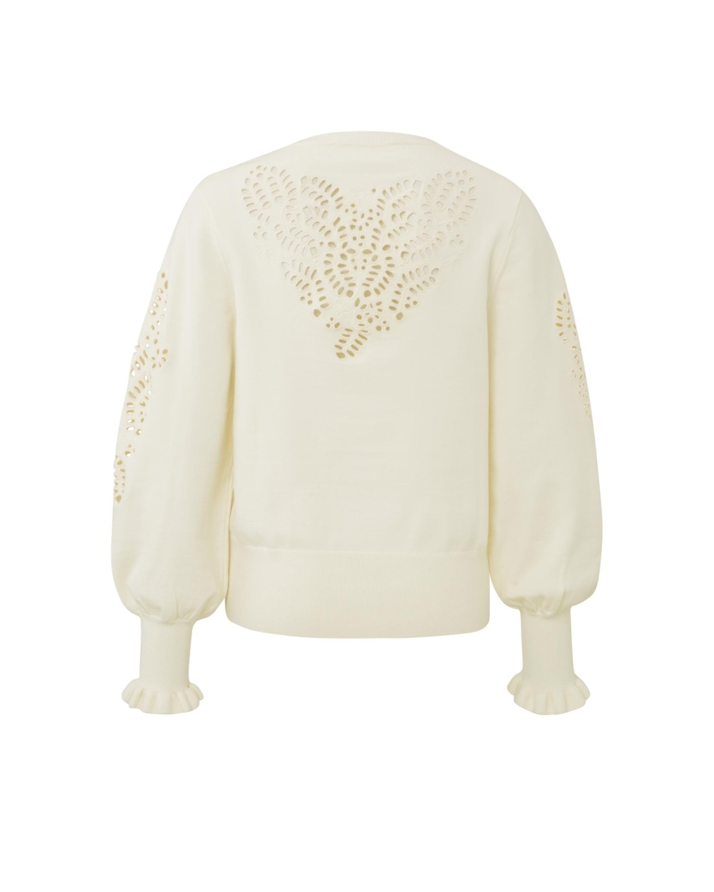 LASERCUT SWEATER ECRU