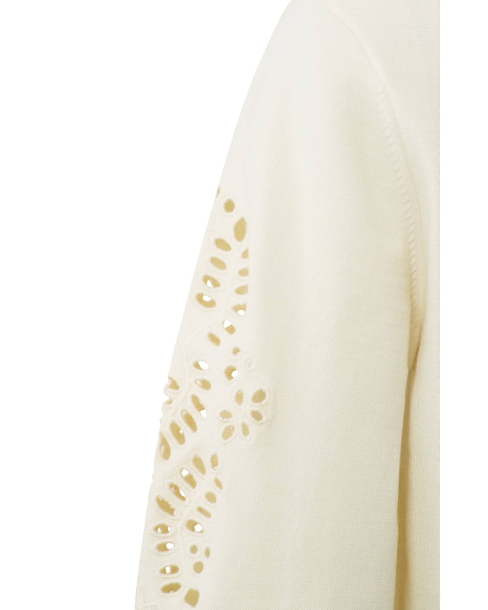 LASERCUT SWEATER ECRU