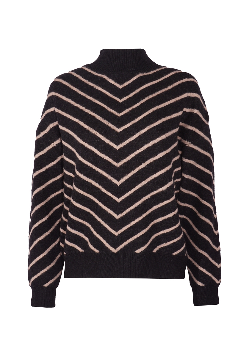 TRUI NORA STRIPE ZWART