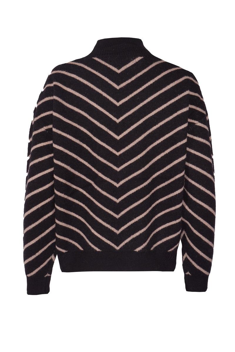 TRUI NORA STRIPE ZWART
