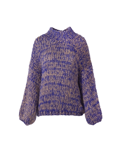 Gossip TRUI GEMELEERD SUUS BEIGE BLAUW