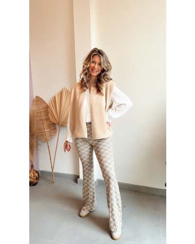 Gossip LUUS TEDDY GILET BEIGE