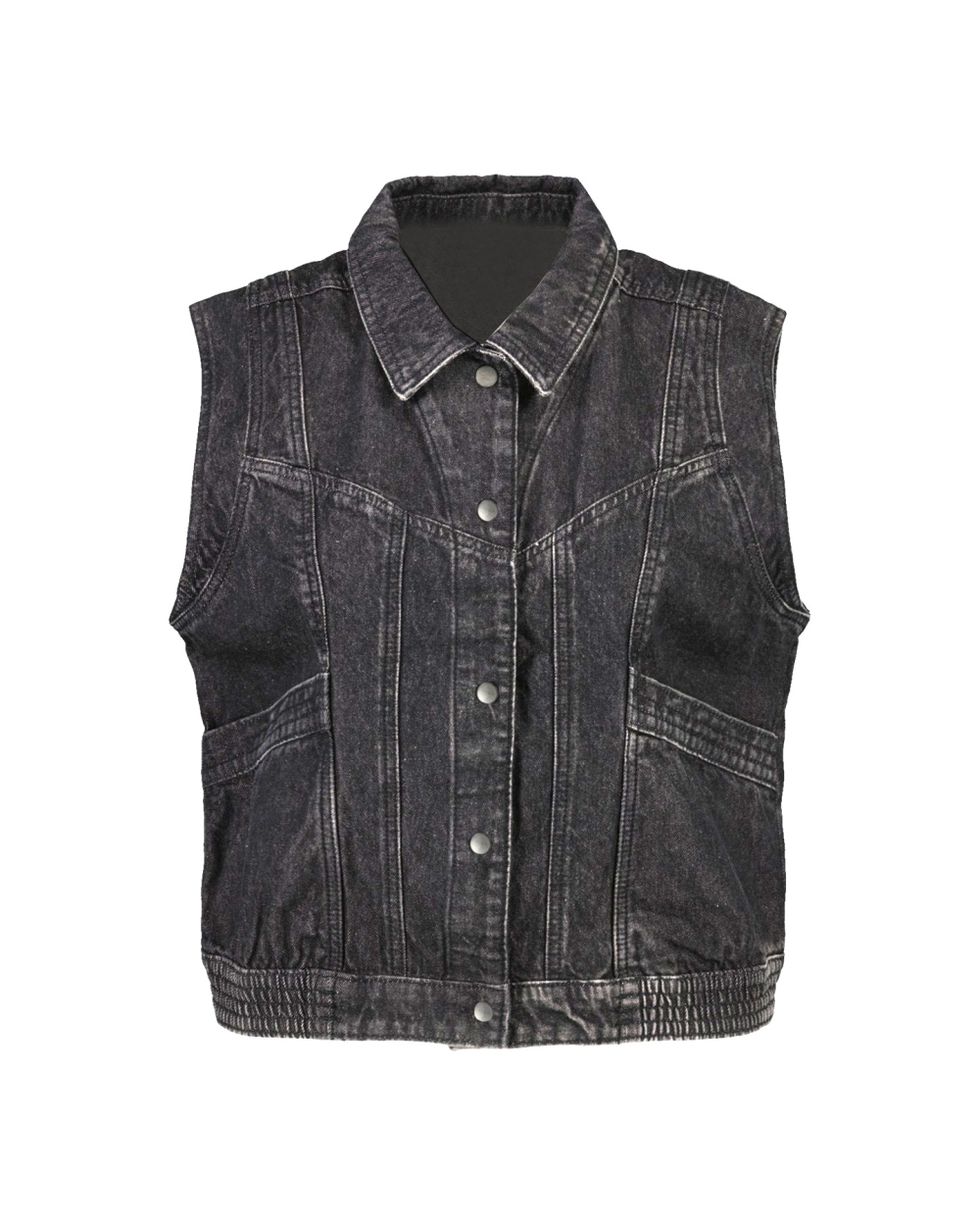 JEANS GILET RUBY ZWART 