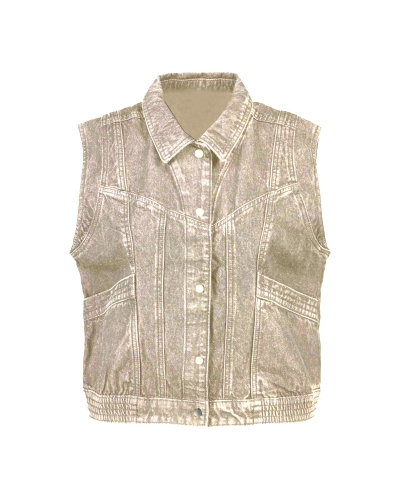 Gossip JEANS GILET RUBY BEIGE 