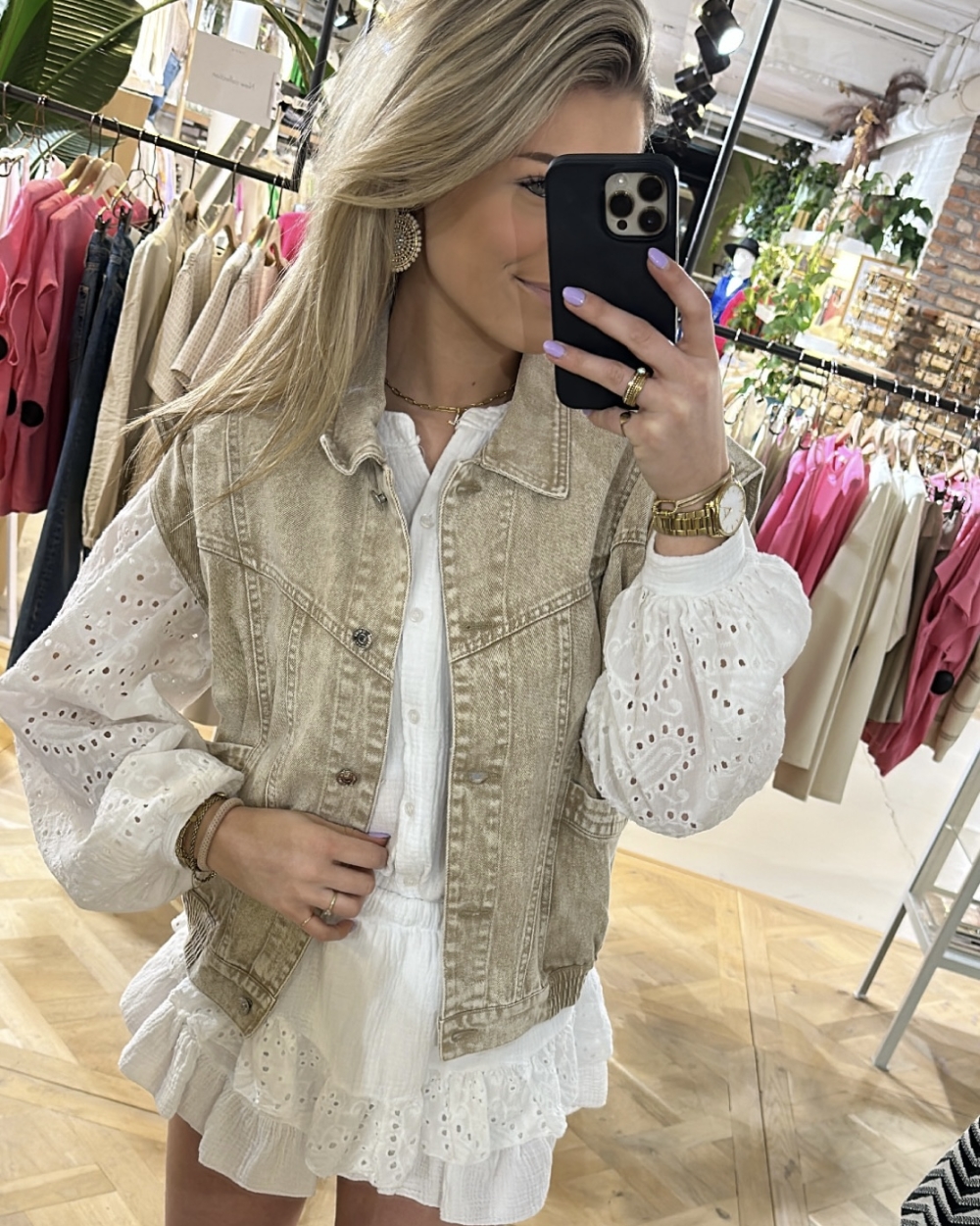 JEANS GILET RUBY BEIGE 