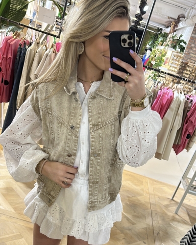 Gossip JEANS GILET RUBY BEIGE 
