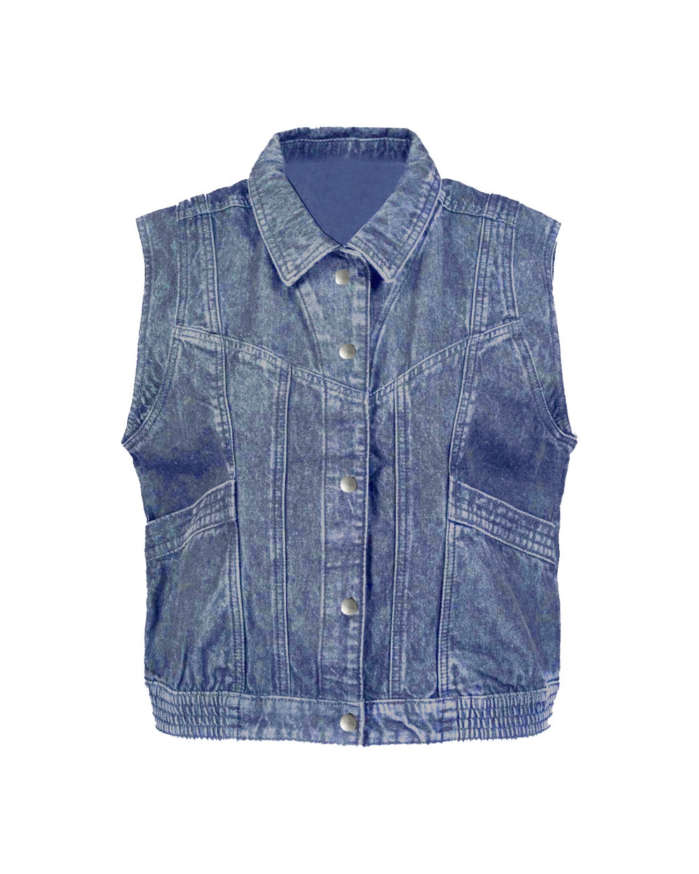 JEANS GILET RUBY BLAUW 