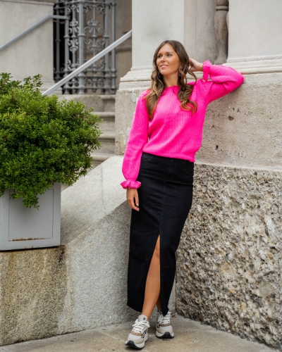 TRUI MET RUFFLE ROZE