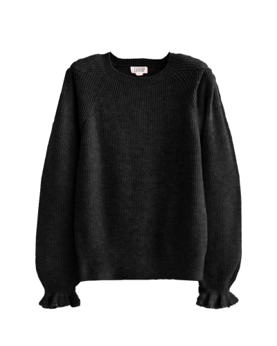 Gossip TRUI MET RUFFLE ZWART